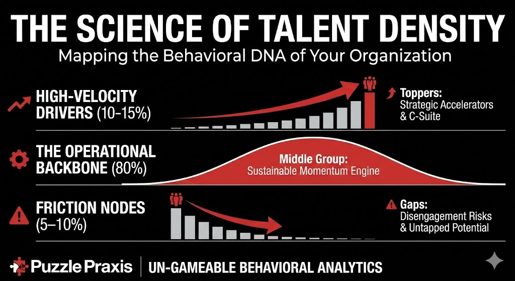 science of talent density graph showing mapping behavioral dna of organization